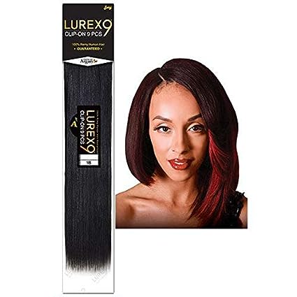 ZURY LUREX CLIP-ON 9PCS 100% REMY HUMAN HAIR STRAIGHT 22" #F4/27