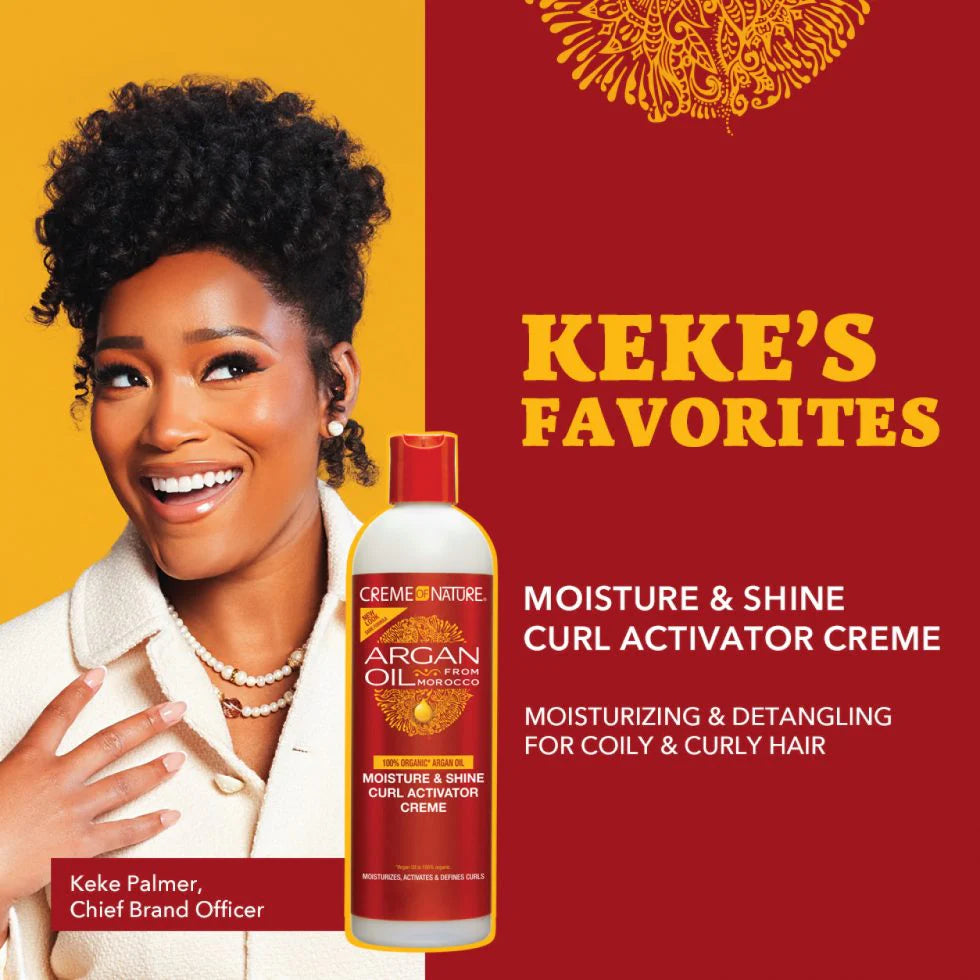 Creme of Nature Argan Oil Moisture & Shine Curl Activator Creme 12oz