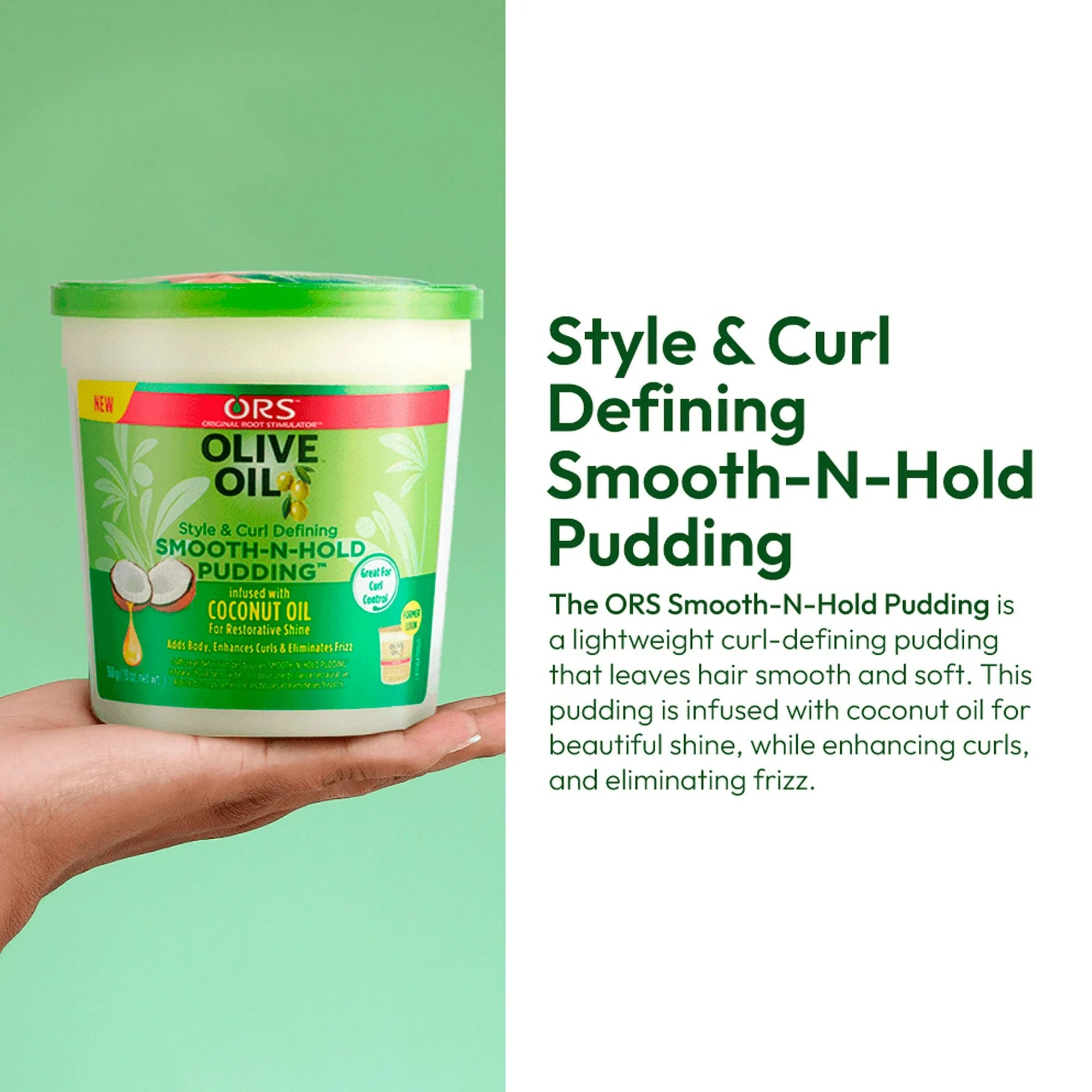 ORS OLIVE OIL SMOOTH-N-HOLD PUDDING 13oz