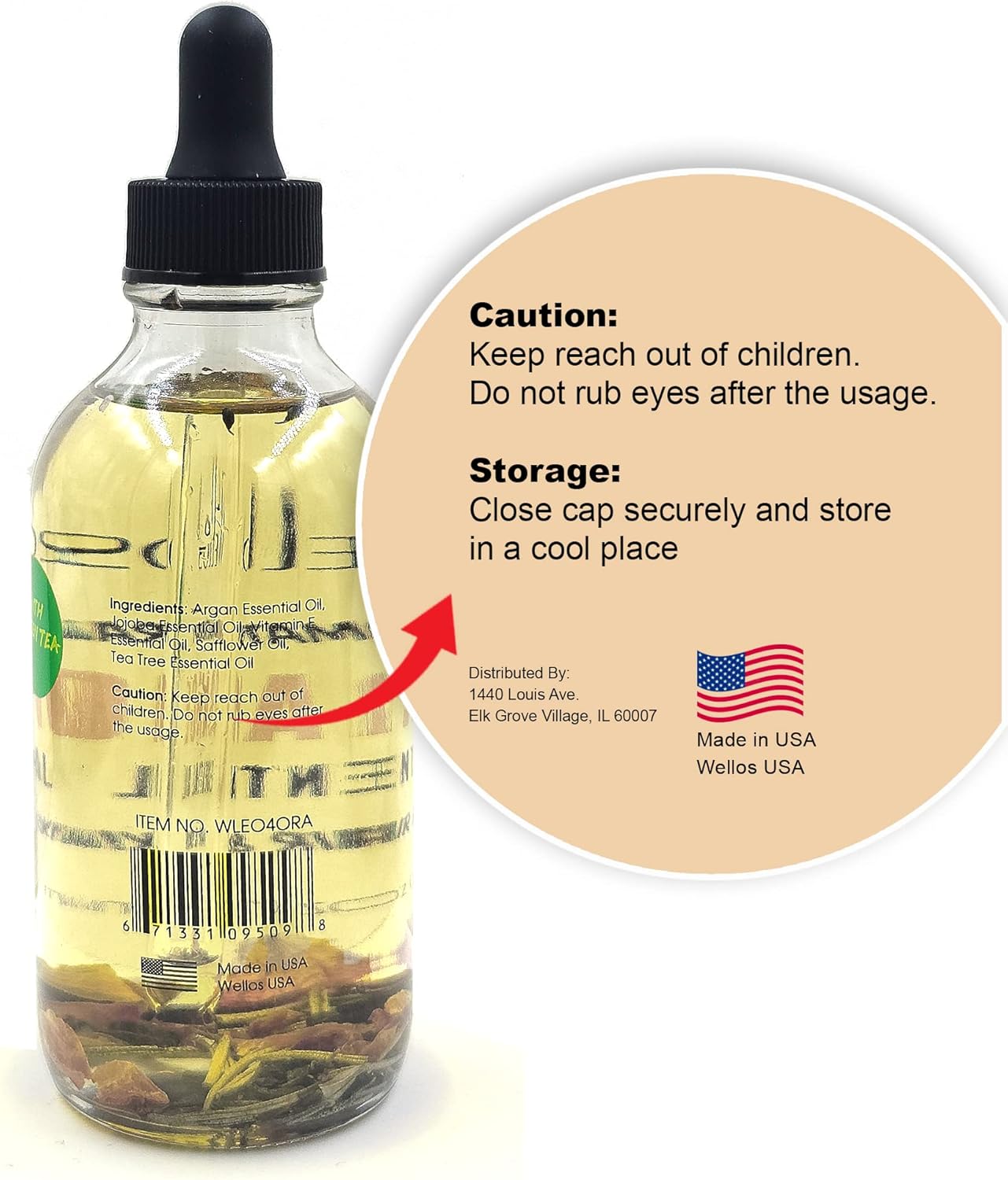 Wellos Cedarwood Essential Oil 4oz