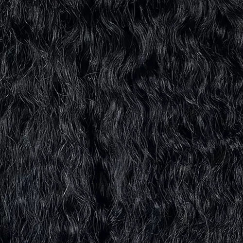 GLOSSY 100% VIRGIN REMY HAIR DEEP CURL 8" 3PCS BLACK