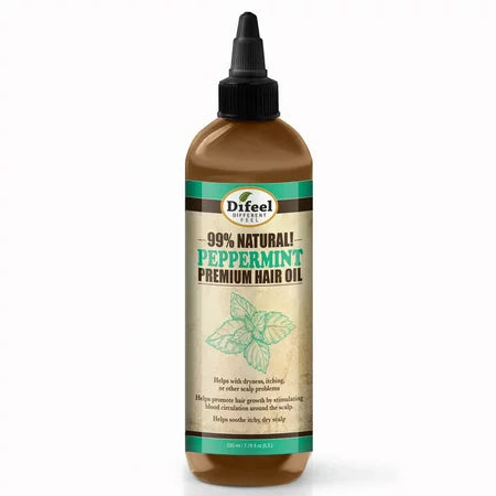 DIFEEL 99% NAT PREMIUM HAIR OIL PEPPERMINT 8OZ