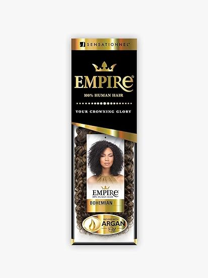 SENSATIONNEL EMPIRE BOHEMIAN 100% HUMAN HAIR 10" #1B