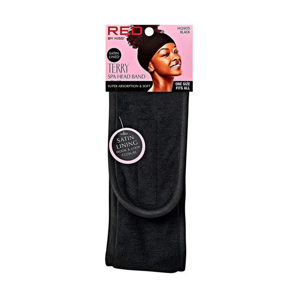 RED BY KISS TERRY SPA HEAD BAN BLACK