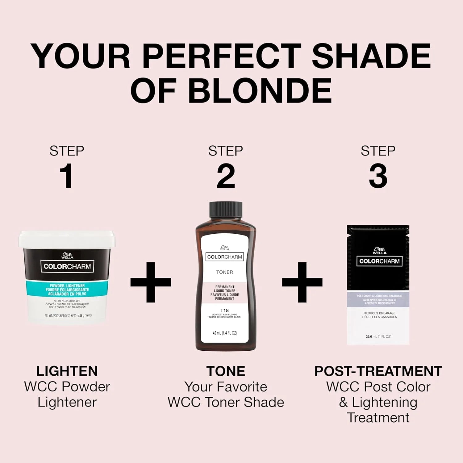 WELLA COLORCHARM TONER T27 MEDIUM BEIGE BLONDE 1.4oz