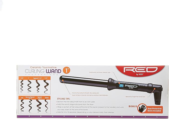 Red Curling Iron 3/4 by Kiss