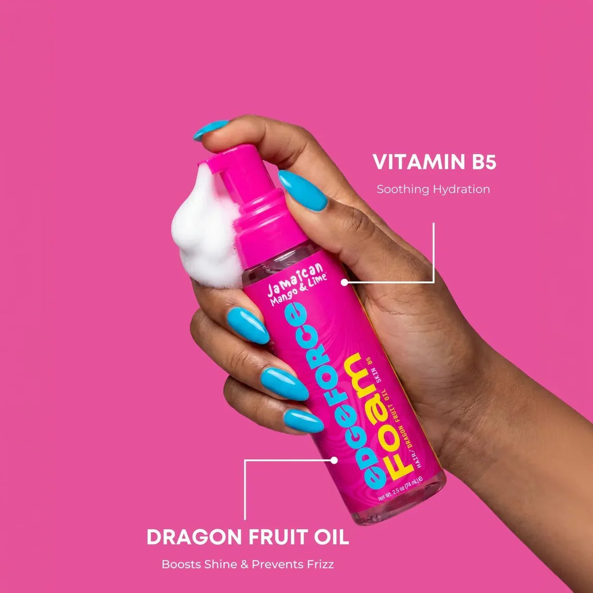 JAMAICAN MANGO & LIME EDGEFORCE FOAM 2.5oz #DRAGON FRUIT OIL