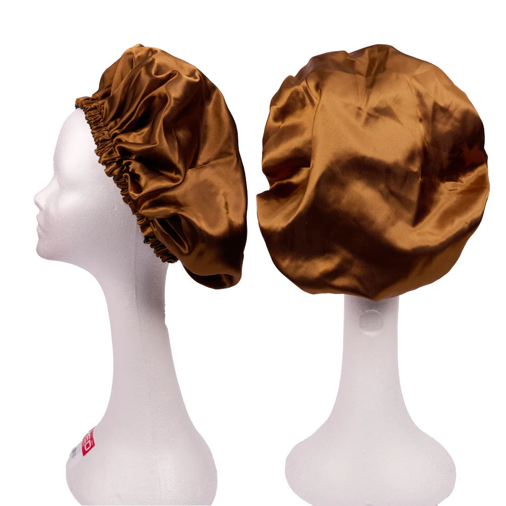 Red By Kiss Silky Satin Adjustable Bonnet X-LARGE #BROWN