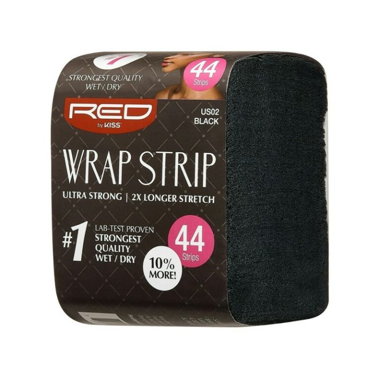 Red By Kiss Wrap Strip 3.5" White 44CT