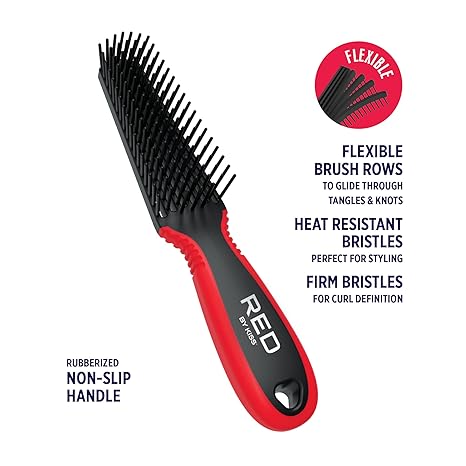 Red By Kiss Large Hair Brush #BLACK