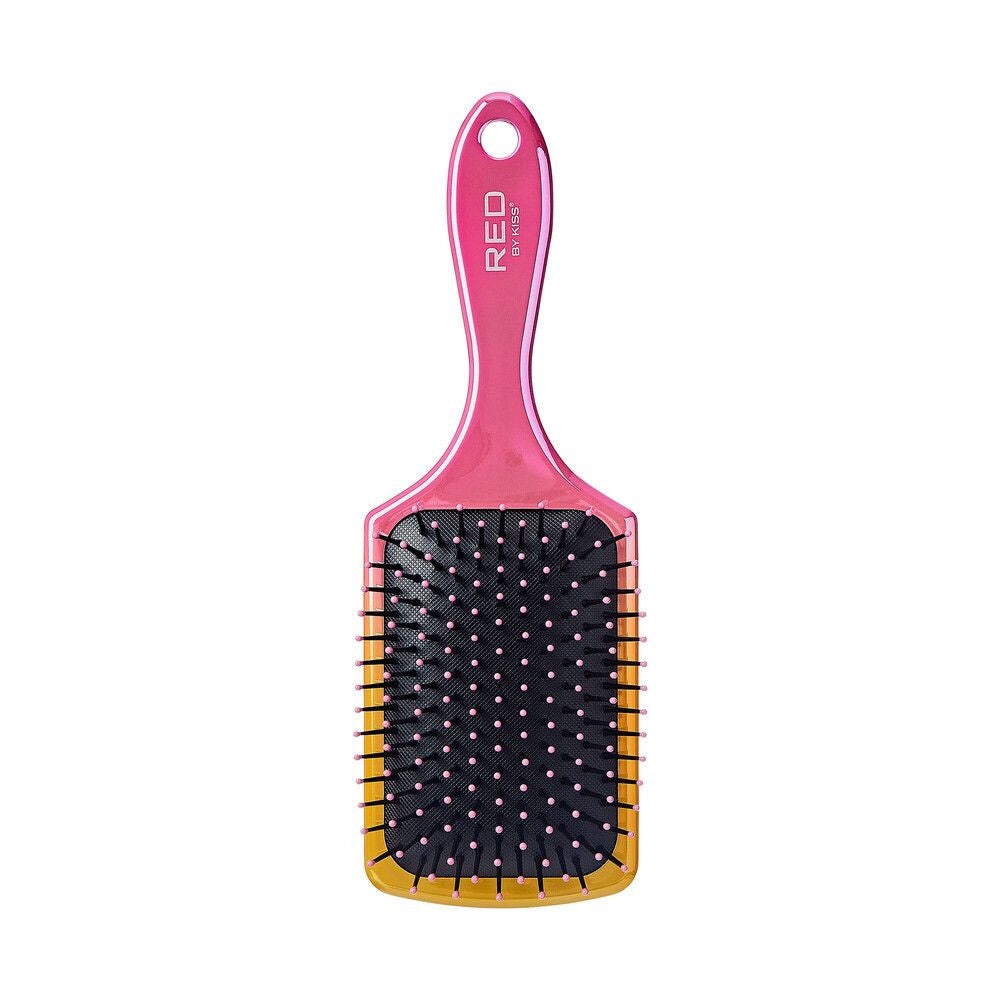 RED BY KISS CHARCOAL CRYSTAL SQUARE PADDLE BRUSH #HH81