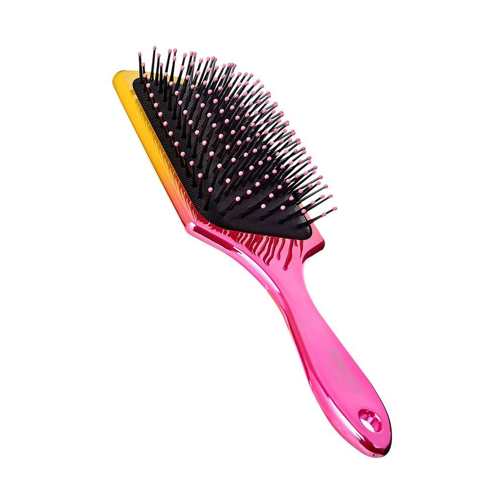 RED BY KISS CHARCOAL CRYSTAL SQUARE PADDLE BRUSH #HH81