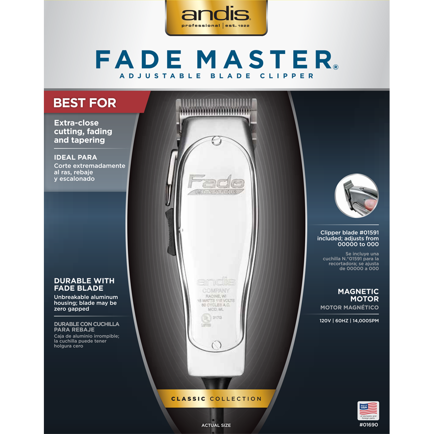 ANDIS MASTER ADJUSTABLE BLADE CLIPPER-Andis- Hive Beauty Supply