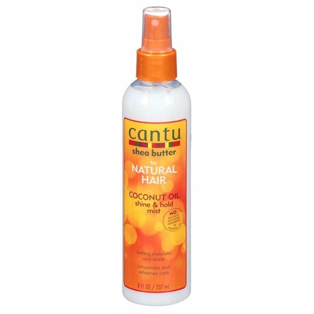 CANTU S/B NAT HAIR COCONUT OIL SHINE & HOLD MIST 8oz-Cantu- Hive Beauty Supply