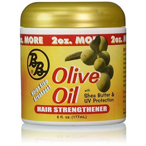 BRONNER BROTHERS OLIVE OIL HAIR STRENGTHENER 6oz BONUS-Bronner Brothers- Hive Beauty Supply