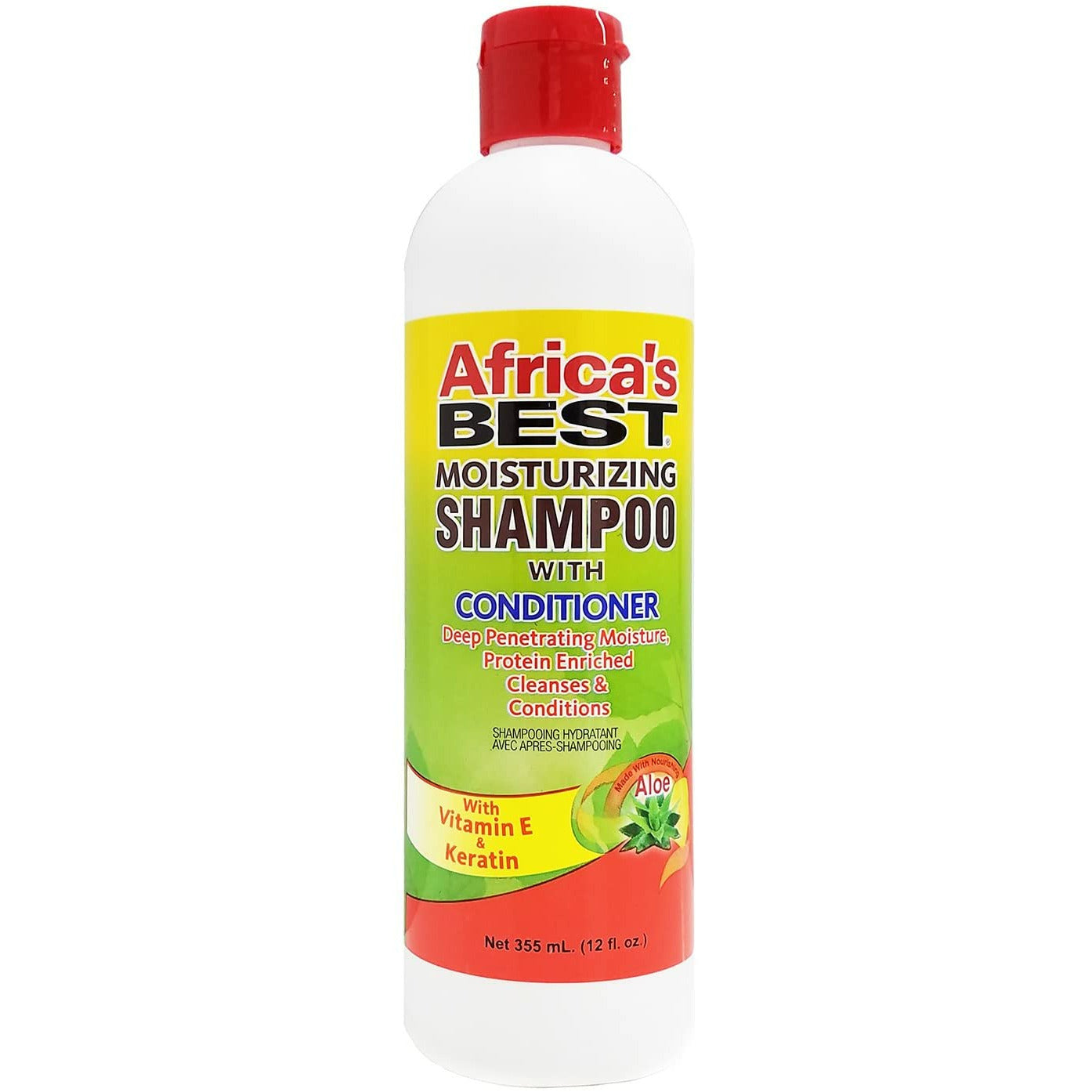AFRICA'S BEST MOISTURIZING SHAMPOO + CONDITIONER 12oz-Africa's Best- Hive Beauty Supply