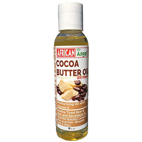 AFRICAN ANGEL COCOA BUTTER OIL 4oz-African Angel- Hive Beauty Supply