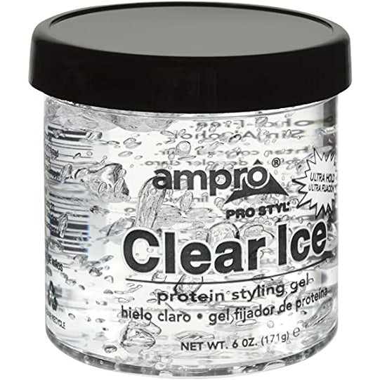 CLEAR ICE GEL 6oz "AMP. "-Ampro- Hive Beauty Supply