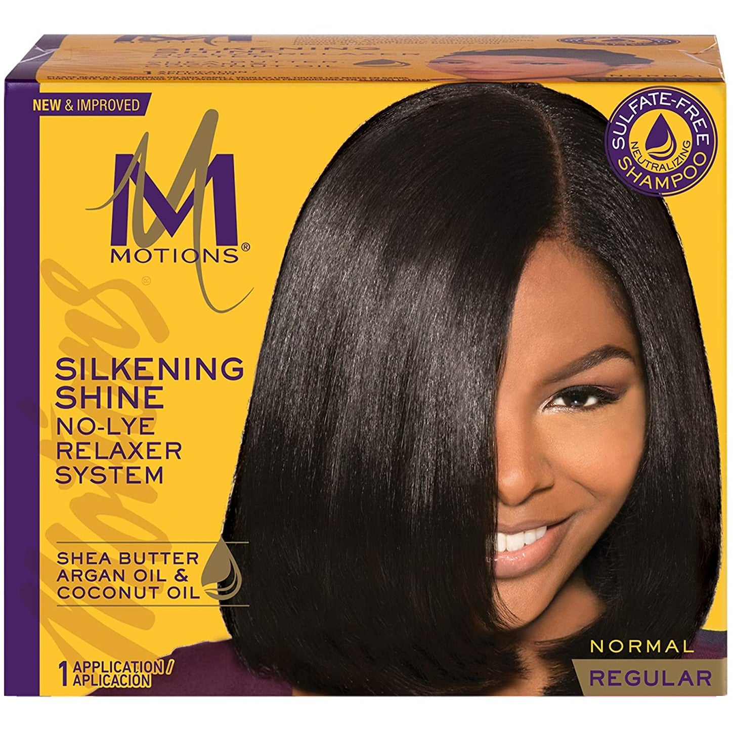 MOTIONS SHINE FULL RELAXER KIT NORMAL-Motions- Hive Beauty Supply