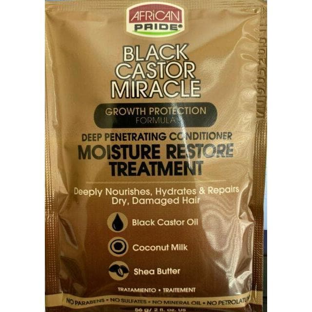 African Pride Black Castor Miracle Moisture Restore Treatment 2oz-African Pride- Hive Beauty Supply