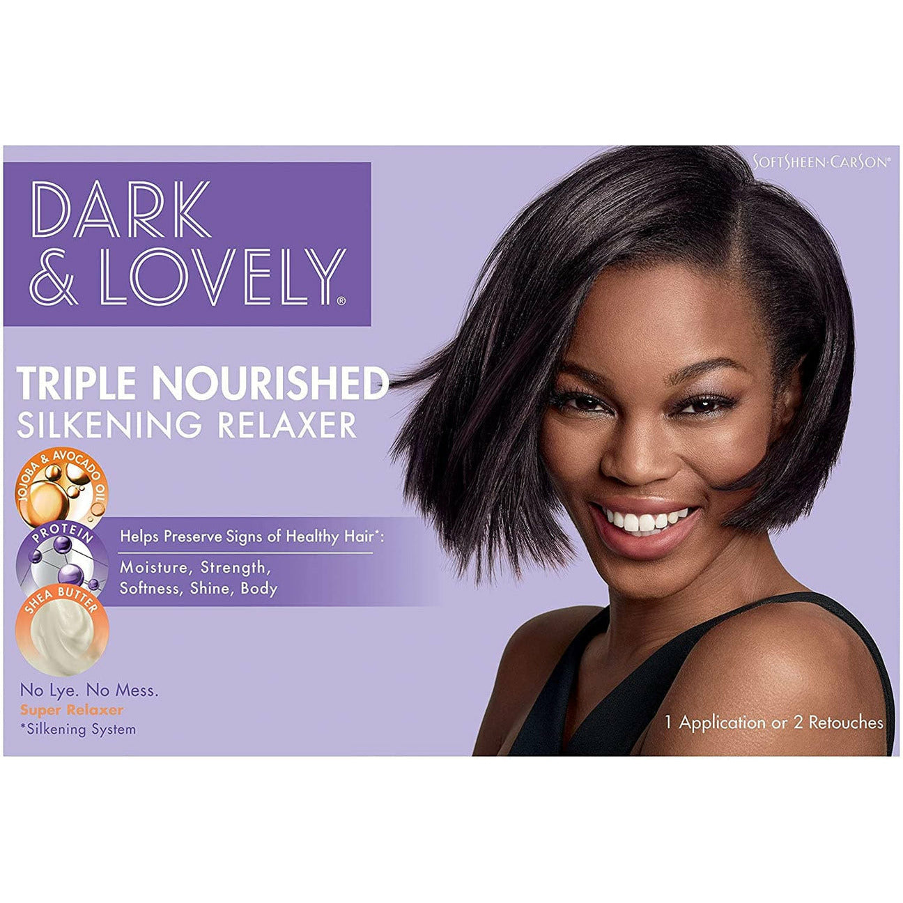 Dark & Lovely Triple Nourished Silkening Relaxer (Super) Full Kit-Softsheen-Carson- Hive Beauty Supply