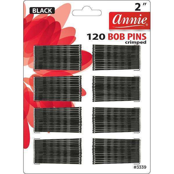 ANNIE BOB PINS 120ct 2" Black