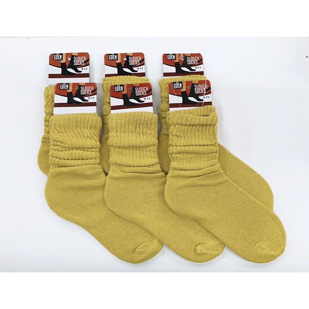 EDEN SLOUCH SOCKS YELLOW