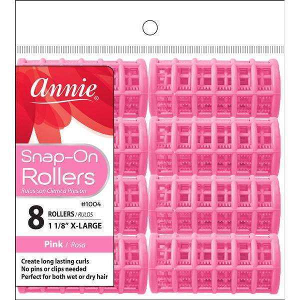 ANNIE SNAP-ON ROLLERS X-LG PINK #1004