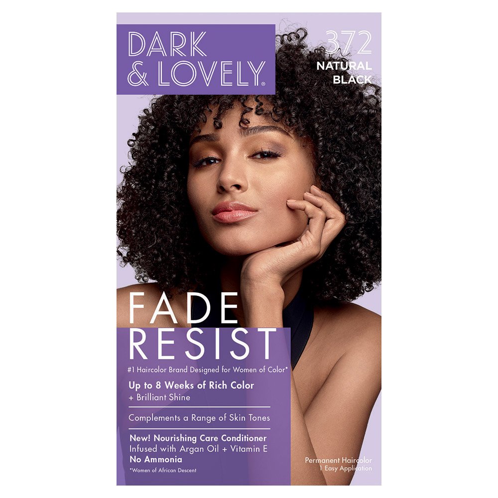 DARK & LOVELY FADE RESIST DYE 372 NATURAL BLACK-Softsheen-Carson- Hive Beauty Supply