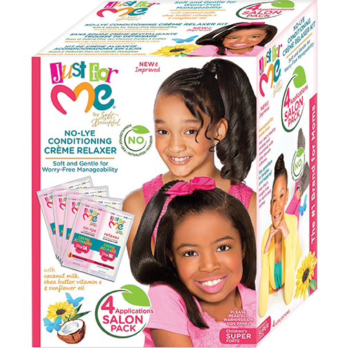JUST FOR ME NO-LYE CREME RELAXER SUPER TOUCH-UP 4 VALUE PACK-Just For Me- Hive Beauty Supply