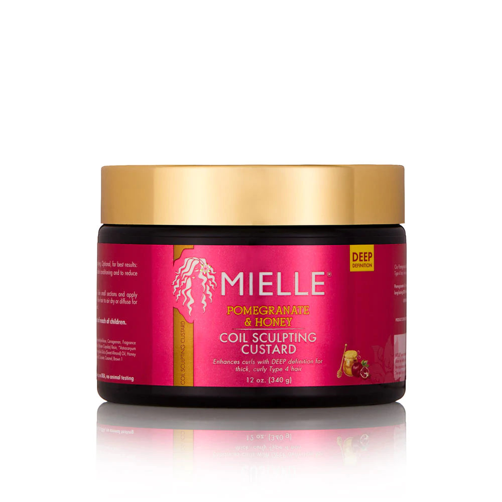 Mielle Organics Pomegranate & Honey Coil Sculpting Custard 12OZ-Mielle Organics- Hive Beauty Supply