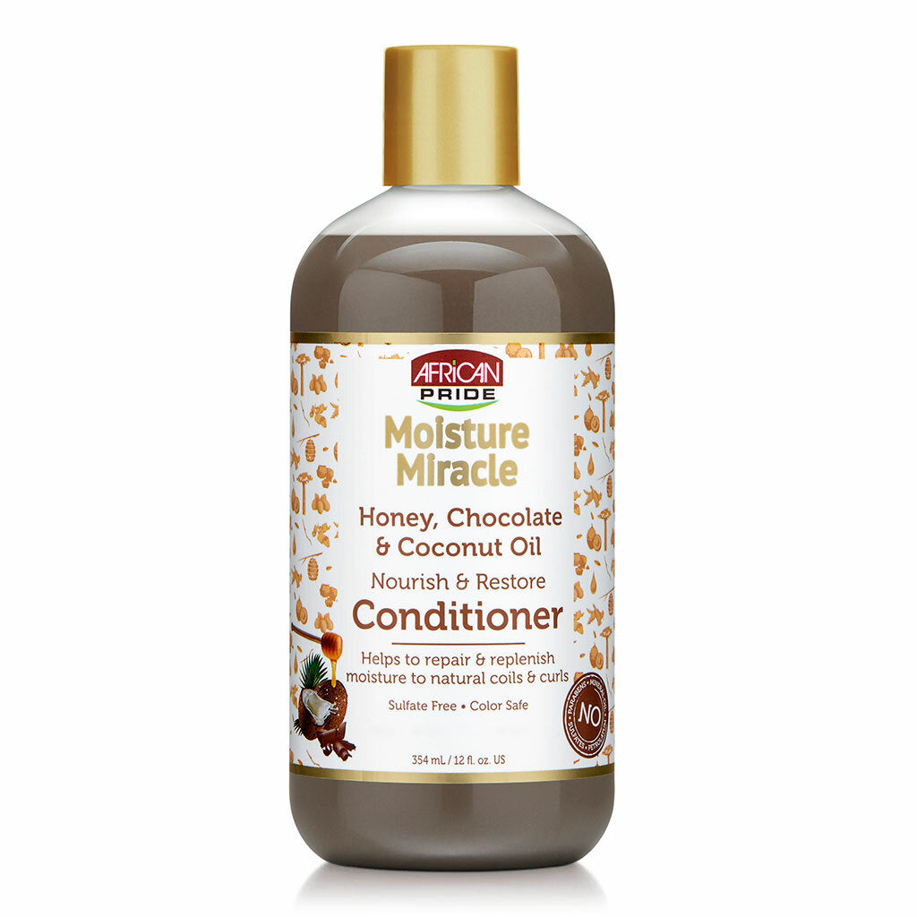 AFRICAN PRIDE MOISTURE MIRACLE CONDITIONER 12oz.-African Pride- Hive Beauty Supply