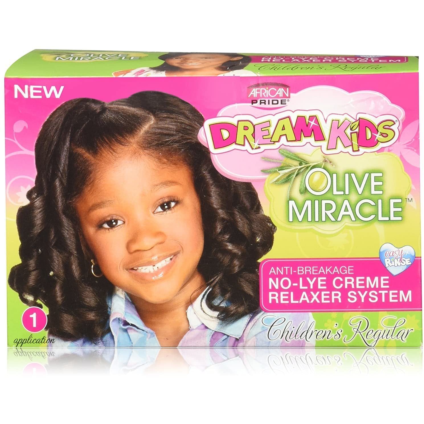 AP DREAM KIDS OLIVE MIRACLE NO-LYE RELAXER SYSTEM REGULAR-African Pride- Hive Beauty Supply