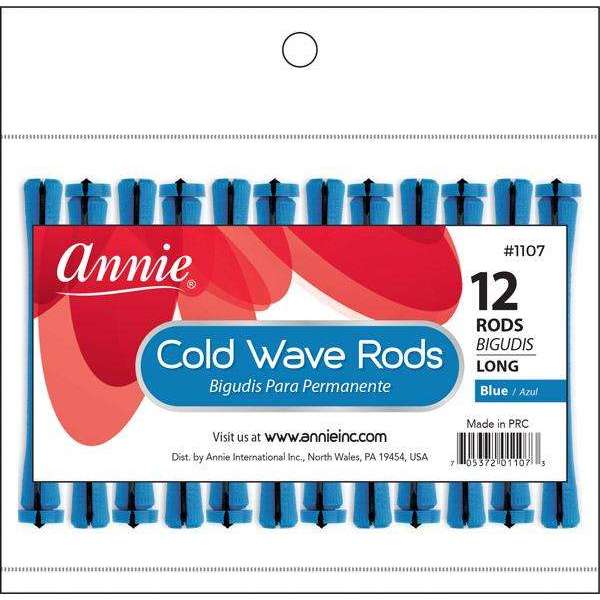 ANNIE COLD WAVE RODS #1107 BLUE LONG-Annie- Hive Beauty Supply