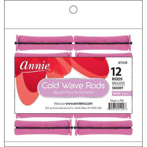 ANNIE COLD WAVE RODS 12 PINK #1109-Annie- Hive Beauty Supply