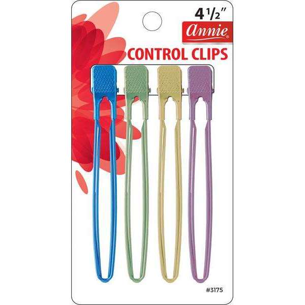 ANNIE 4.5" CONTROL CLIPS-Annie- Hive Beauty Supply