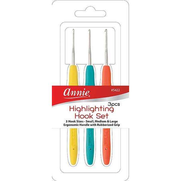 ANNIE HIGHLIGHTING HOOK SET 3,PCS-Annie- Hive Beauty Supply