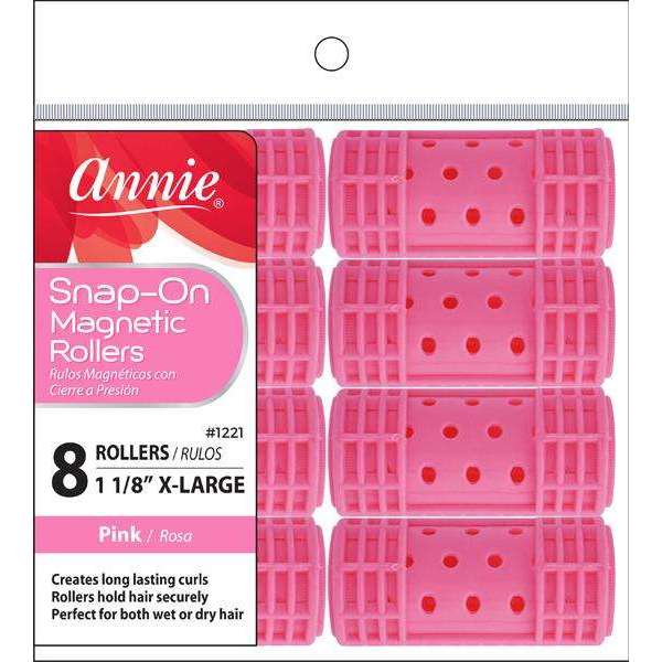 ANNIE SNAP ON MAGNETIC ROLLERS 8ct #1221-Annie- Hive Beauty Supply