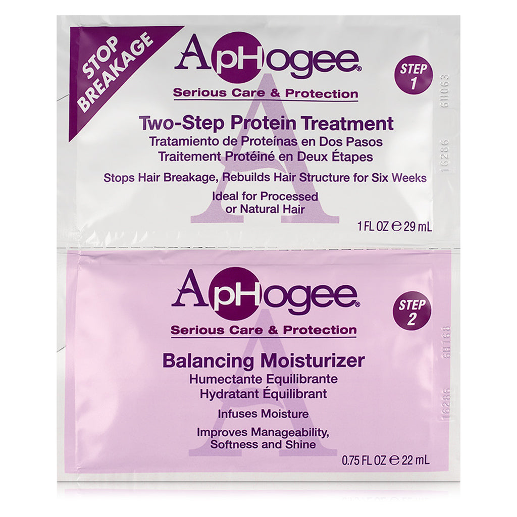 APHOGEE "SAMPLE" TWO-STEP PROTEIN TREATMENT TWIN PACKETTE-Aphogee- Hive Beauty Supply
