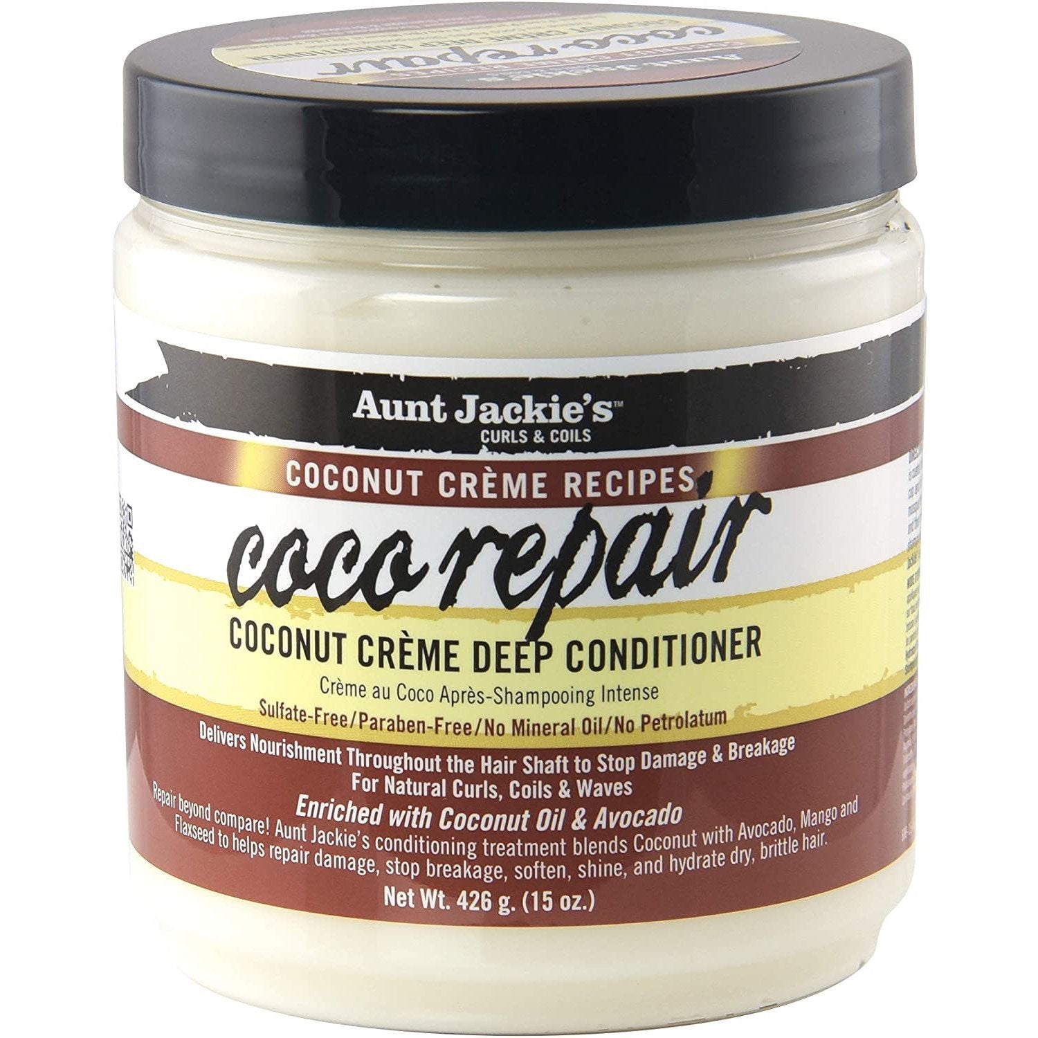 AUNT JACKIE'S COCO REPAIR DEEP CONDITIONER 15oz-Aunt Jackie's- Hive Beauty Supply