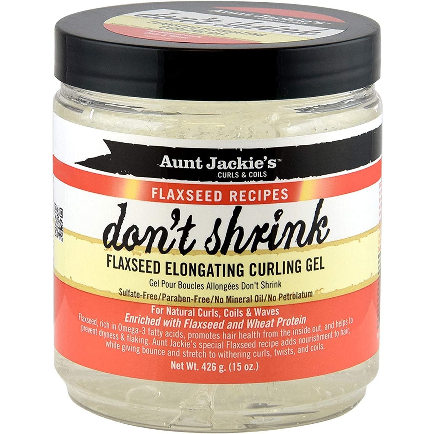 AUNT JACKIE'S "DON'T SHRINK" ELONGATION GEL (15.oz) Flaxseed Recipes-Aunt Jackie's- Hive Beauty Supply