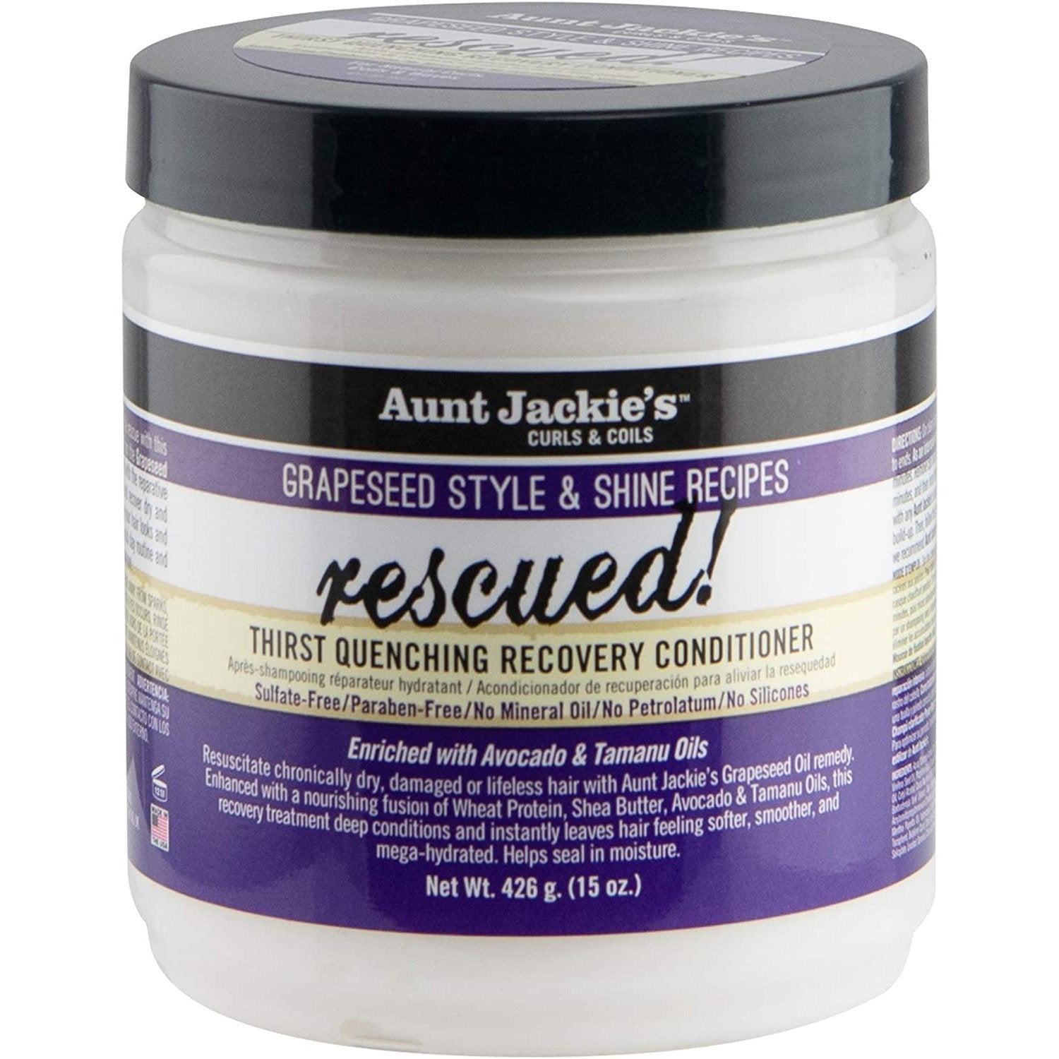AUNT JACKIE'S RESCUED! CONDITIONER 15oz-Aunt Jackie's- Hive Beauty Supply