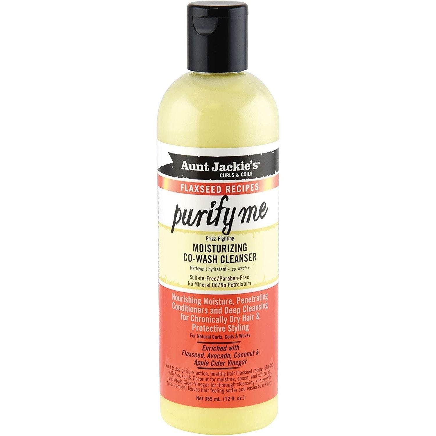 AUNT JACKIE'S PURIFY ME CO-WASH CLEANSER 12oz-Aunt Jackie's- Hive Beauty Supply