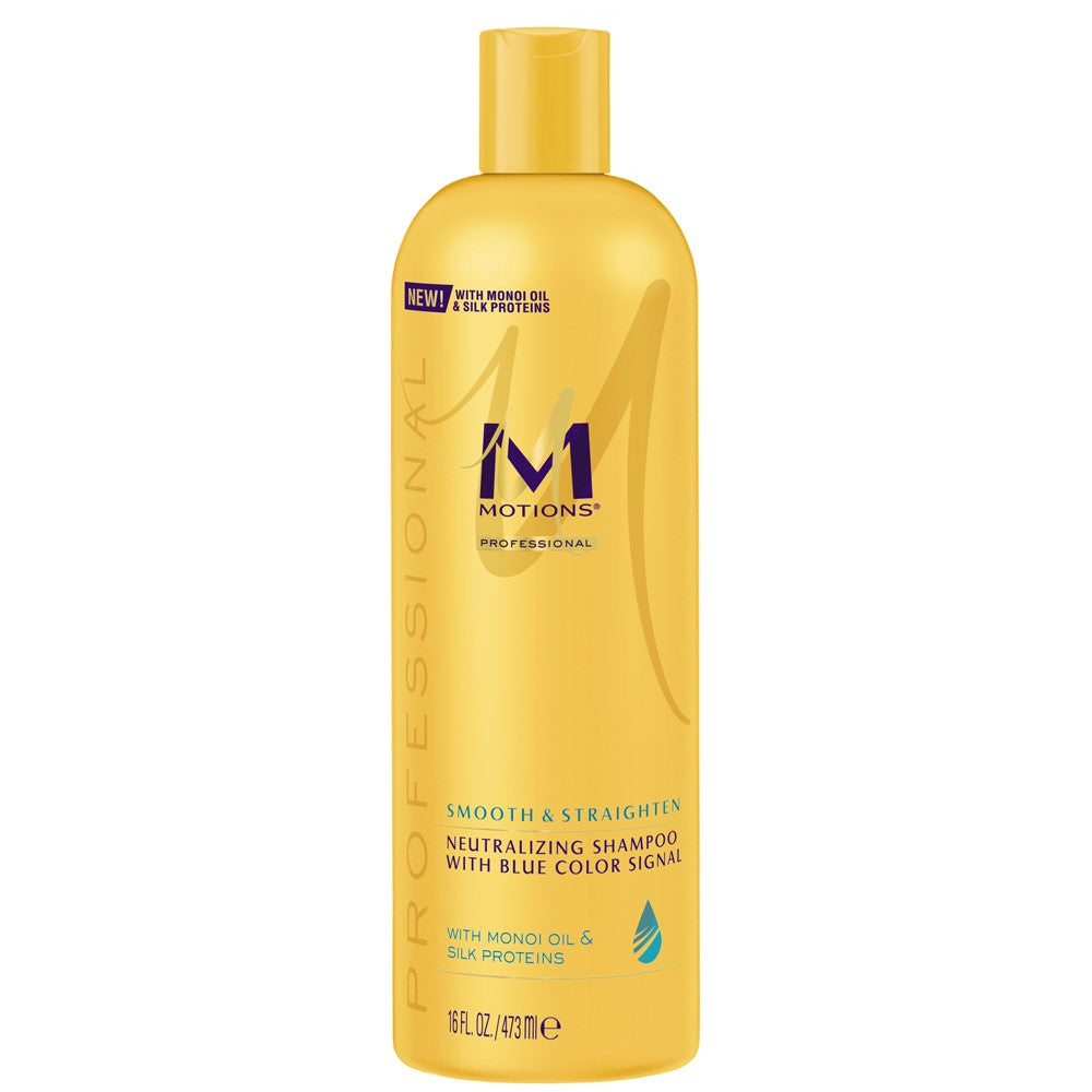 MOTIONS NEUTRALIZING SHAMPOO W/ BLUE COLOR SIGNAL 16oz-Motions- Hive Beauty Supply