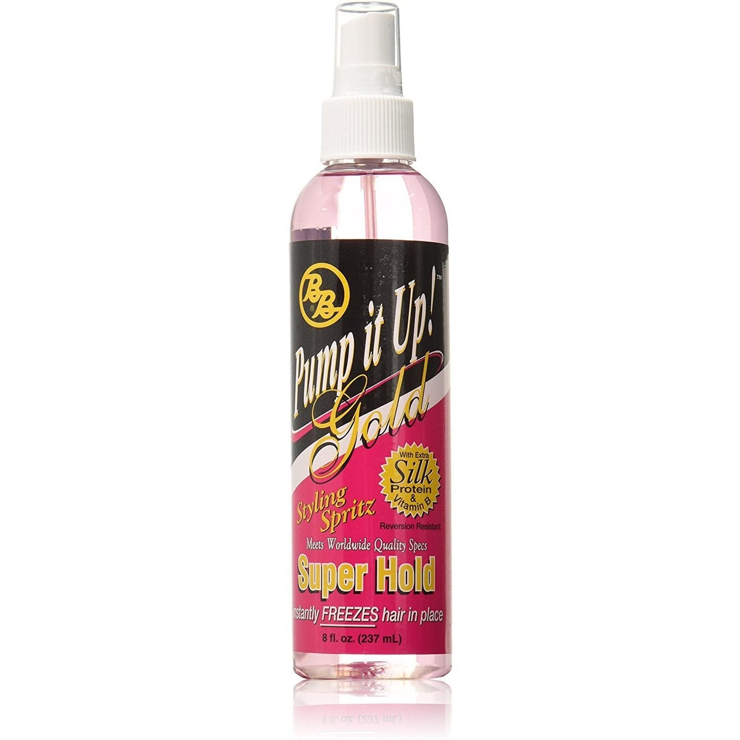 BRONNER BROTHERS PUMP IT UP GOLD SPRITZ 8oz-Bronner Brothers- Hive Beauty Supply