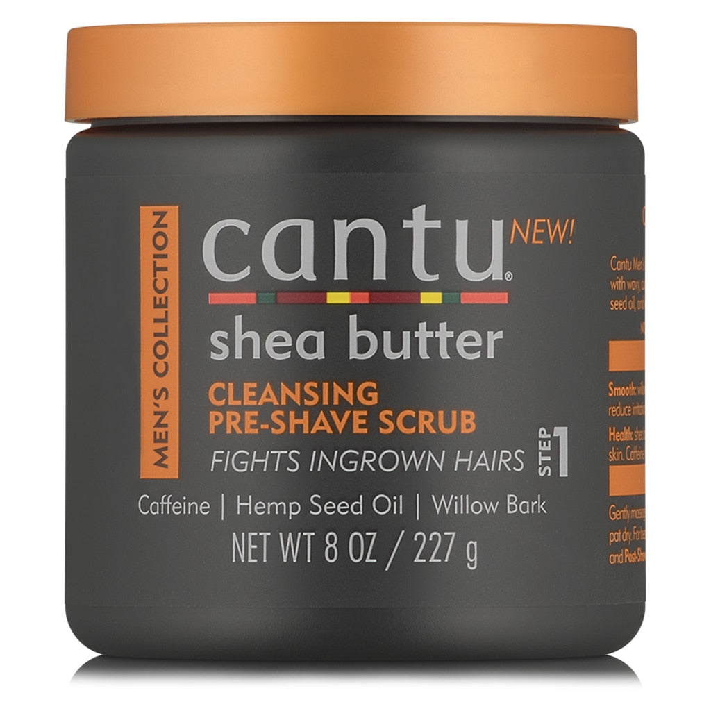 CANTU SHEA BUTTER CLEANSING PRE-SHAVE SCRUB 8oz-Cantu- Hive Beauty Supply