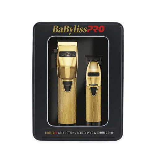 BABYLISS PRO LIMITED ED GOLD CLIPPER AND TRIMMER SET-Babyliss- Hive Beauty Supply