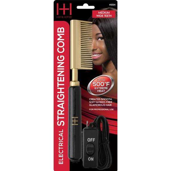 ANNIE HOT COMB ELECTRIC WIDE TEETH 5534-Annie- Hive Beauty Supply