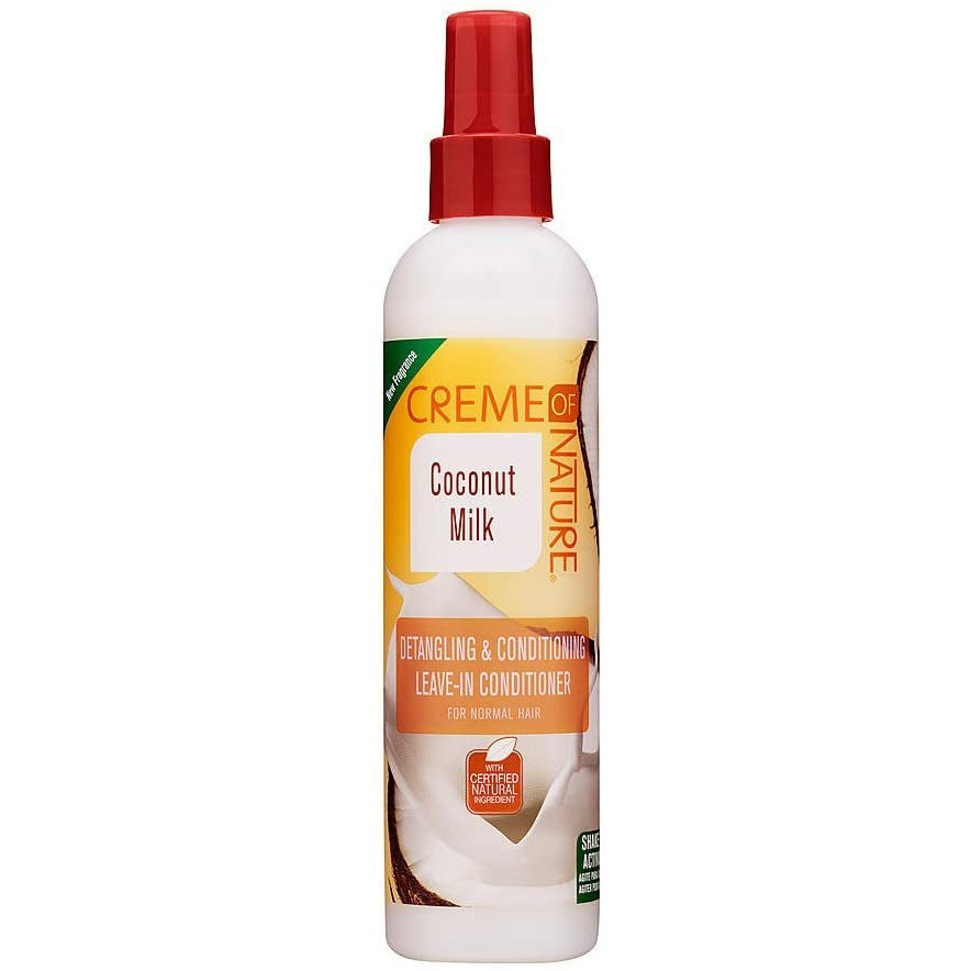 Creme Of Nature COCONUT MILK LEAVE-IN COND 8.45oz-Creme Of Nature- Hive Beauty Supply